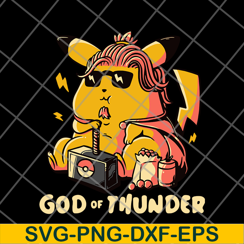 FN12062101- Pikachu God Of Thunder svg, png, dxf, eps digital file FN12062101.jpg