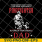 FTD03062108- Firefighter Dad & Son T Shirt Daddy Father's Day.jpg