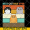 FTD10062110-Fluffy Cat Best Cat Dad Retro svg, png, dxf, eps digital file FTD10062110.jpg