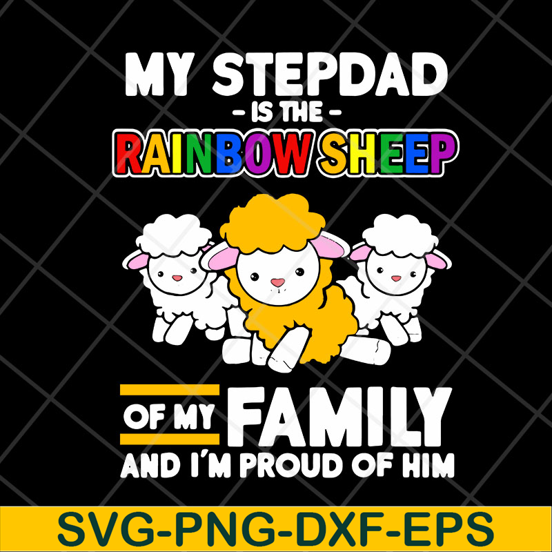 FTD13052130-My stepdad is rainbow sheep of family svg, png, dxf, eps digital file FTD13052130.jpg