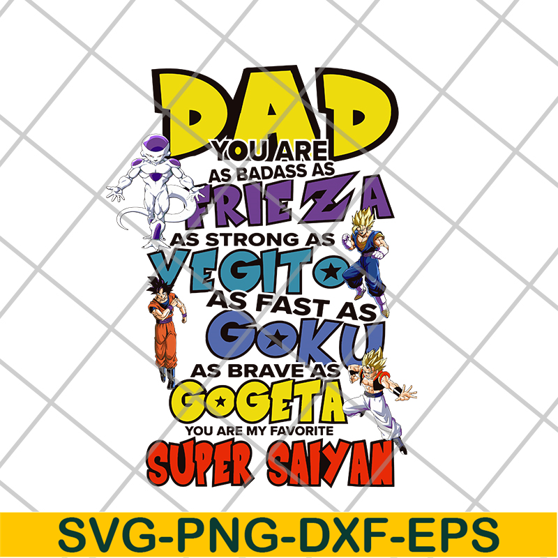 FTD21052107-Dragon Ball Z inspired My Favorite Dad or Favourite Fathers day or Birthday svg, png, dxf, eps digital file FTD21052107.jpg