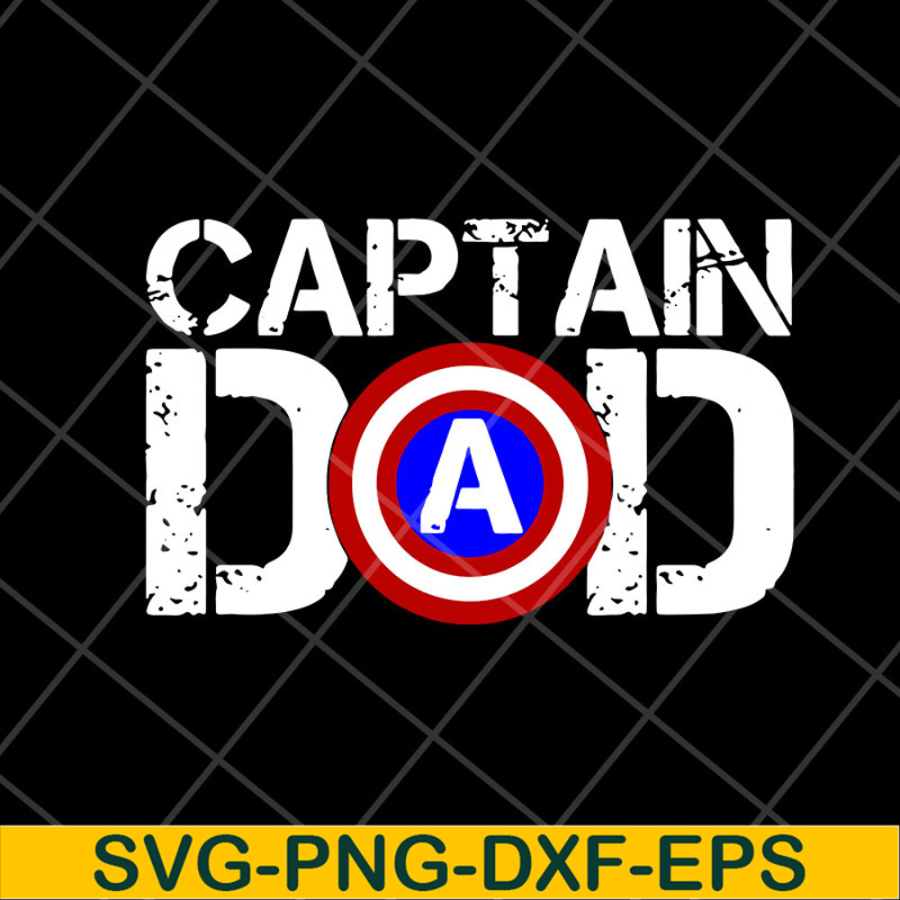 FTD28042112-Captain dad svg, Fathers day svg, png, dxf, eps digital file FTD28042112.jpg