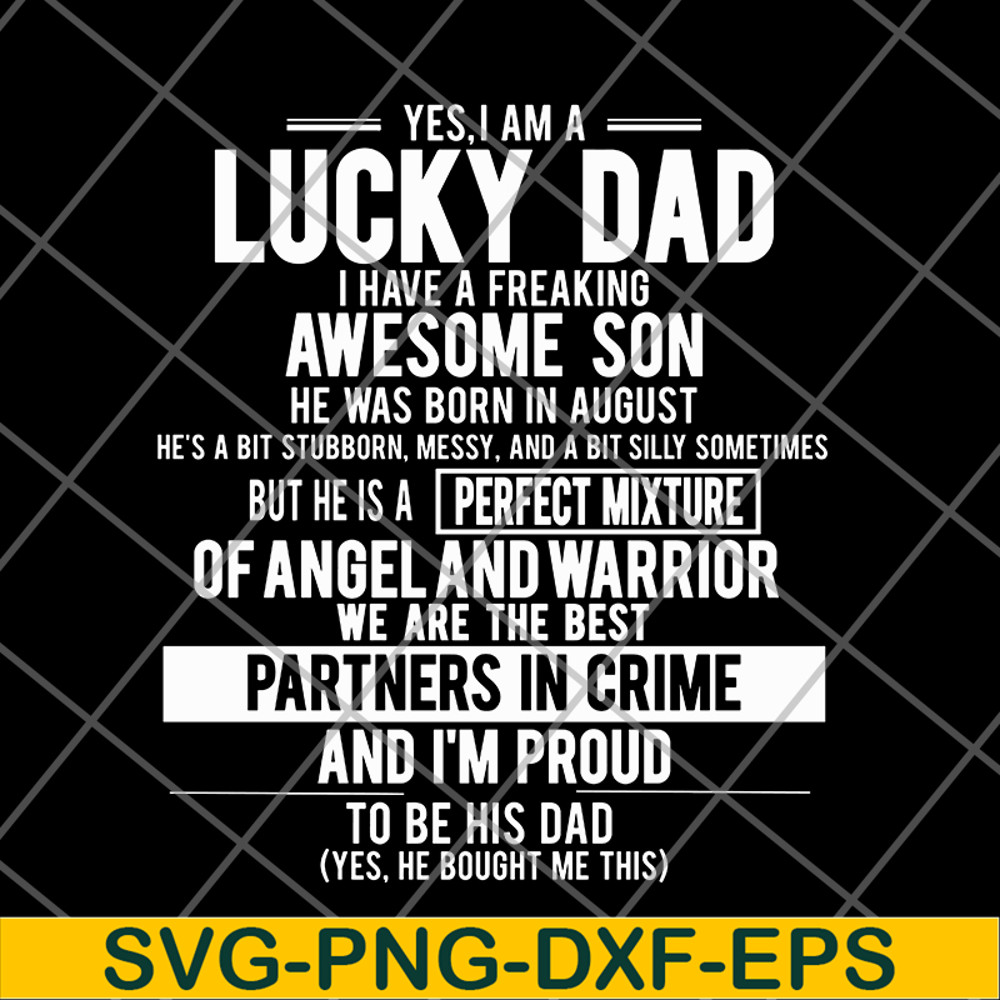 FTD28052122-yes, i'm a lucky dad svg, png, dxf, eps digital file FTD28052122.jpg