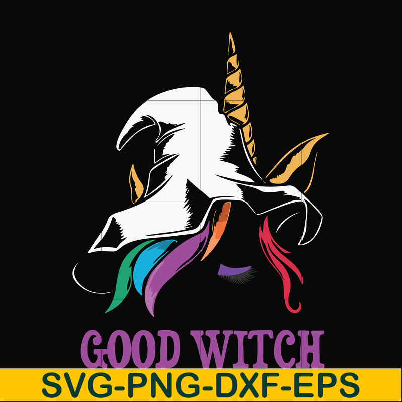 HLW1707208-Halloween Trick or Treat Unicorn Good Witch svg, png, dxf, eps digital file HLW1707208.jpg