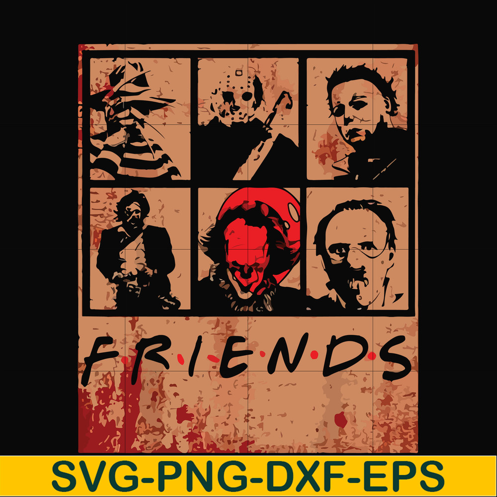 HLW2307201-Scary Friends Horror svg, Halloween svg, png, dxf, eps digital file HLW2307201.jpg