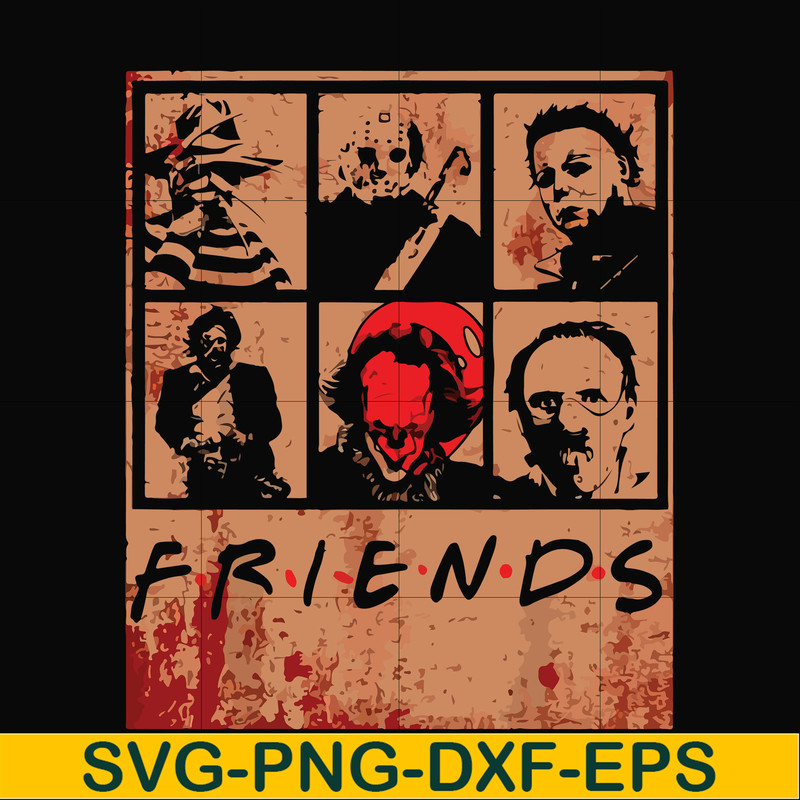 HLW2307201-Scary Friends Horror svg, Halloween svg, png, dxf, eps digital file HLW2307201.jpg