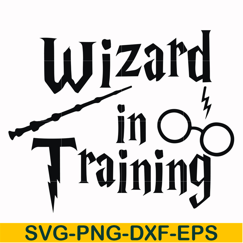 HRPT0001-Wizard in training svg, png, dxf, eps file HRPT0001.jpg