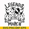 HRPT00024-Legends are born in March svg, png, dxf, eps file HRPT00024.jpg