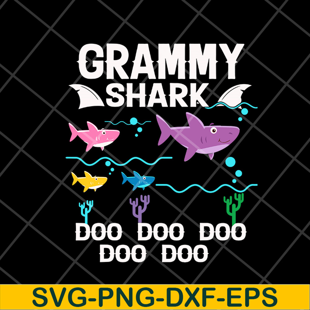 MTD04042127-Grammy Shark Mothers Day svg, Mother's day svg, eps, png, dxf digital file MTD04042127.jpg