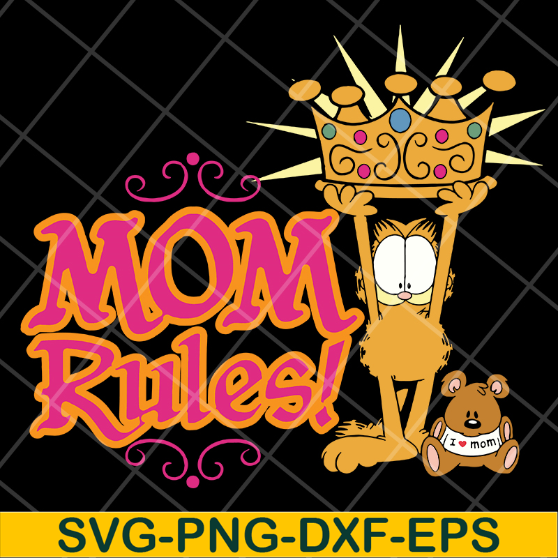 MTD13042126-Mom rules svg, Mother's day svg, eps, png, dxf digital file MTD13042126.jpg