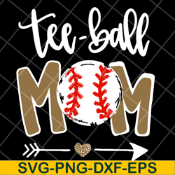 tee ball mom svg, mother's day svg, eps, png, dxf digital file mtd15042116