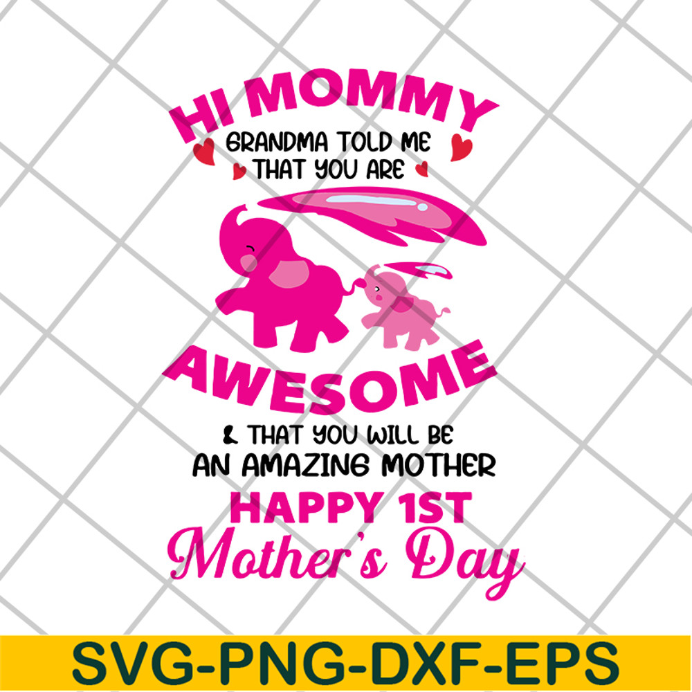 MTD15042132-Happy 1st mother's day svg, Mother's day svg, eps, png, dxf digital file MTD15042132.jpg