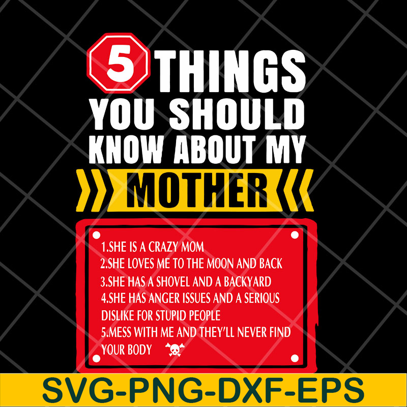 MTD23042103-5 Thing You Should Know Funny Loving Unique Mother’s Day svg, Mother's day svg, eps, png, dxf digital file MTD23042103.jpg