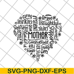 mother heart svg, mother's day svg, eps, png, dxf digital file mtd26042108