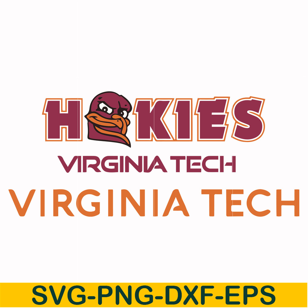 NCAA0000337-Virginia Tech Hokies svg, png, dxf, eps file NCAA0000337.jpg