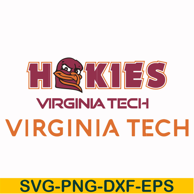 NCAA0000337-Virginia Tech Hokies svg, png, dxf, eps file NCAA0000337.jpg