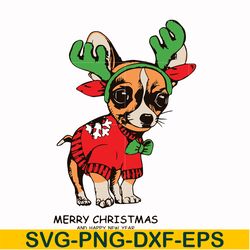 merry christmas and happy new year svg, christmas svg, png, dxf, eps digital file ncrm0016