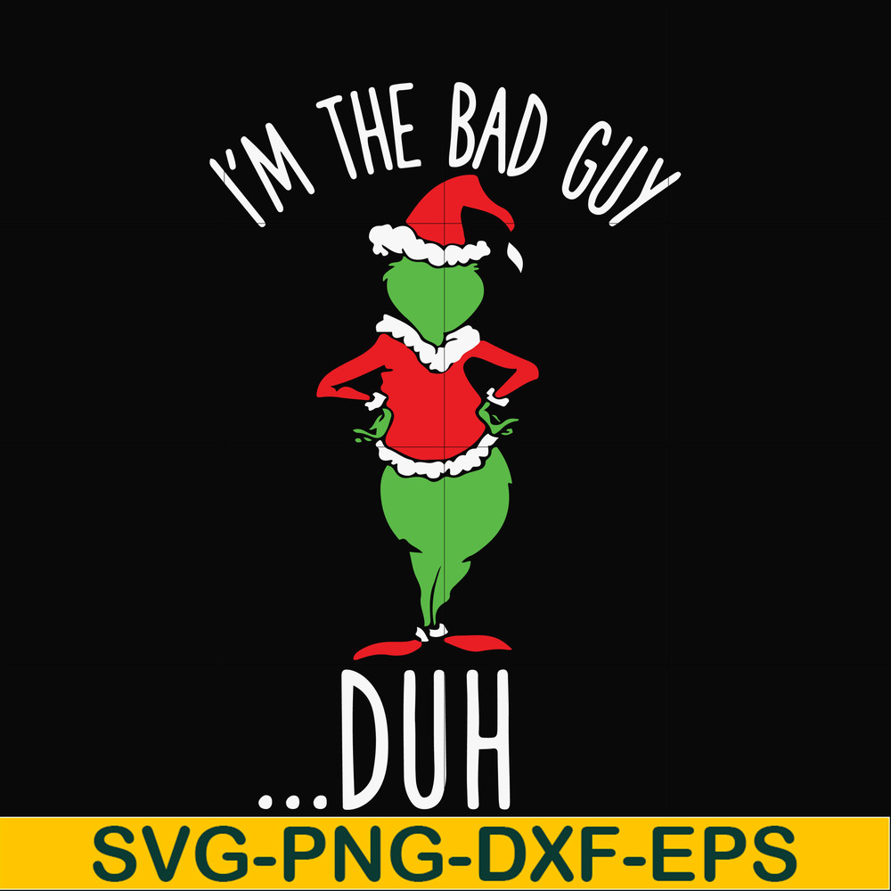 NCRM0060-I'm the bad guy duh christmas svg, png, dxf, eps digital file NCRM0060.jpg