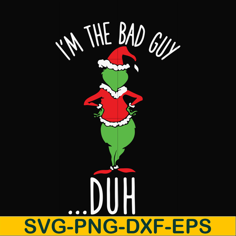 NCRM0060-I'm the bad guy duh christmas svg, png, dxf, eps digital file NCRM0060.jpg