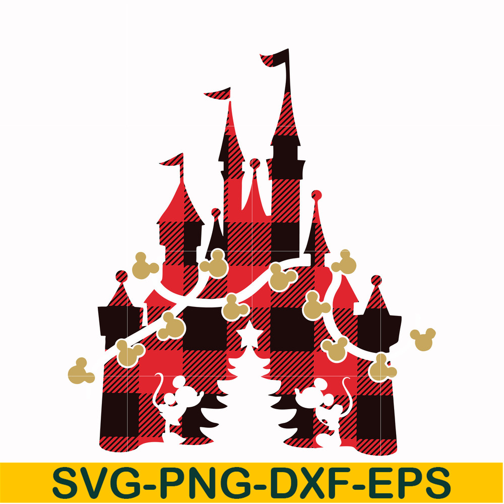 NCRM0097-Disney castle Christmas svg, png, dxf, eps digital file NCRM0097.jpg