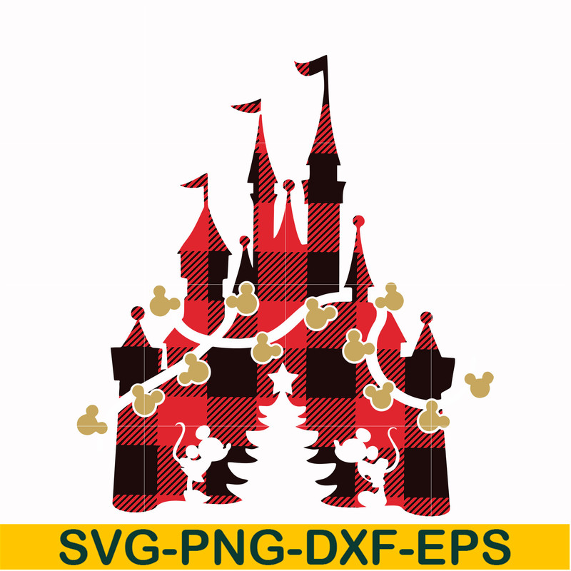 NCRM0097-Disney castle Christmas svg, png, dxf, eps digital file NCRM0097.jpg