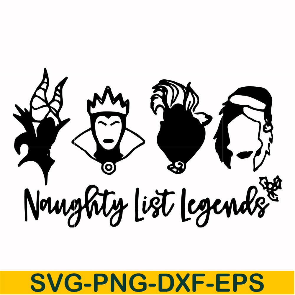NCRM0102-Naughty list legends svg, png, dxf, eps digital file NCRM0102.jpg