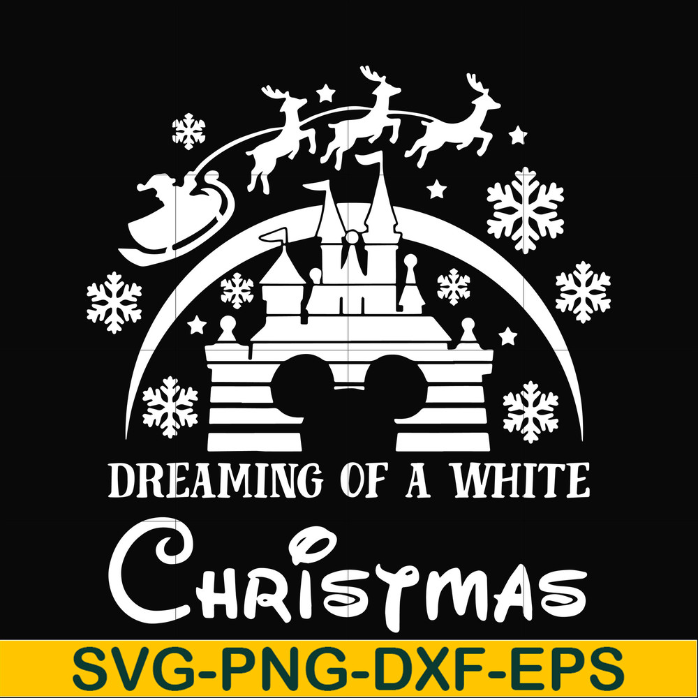 NCRM0108-Dreaming of a white christmas svg, png, dxf, eps digital file NCRM0108.jpg