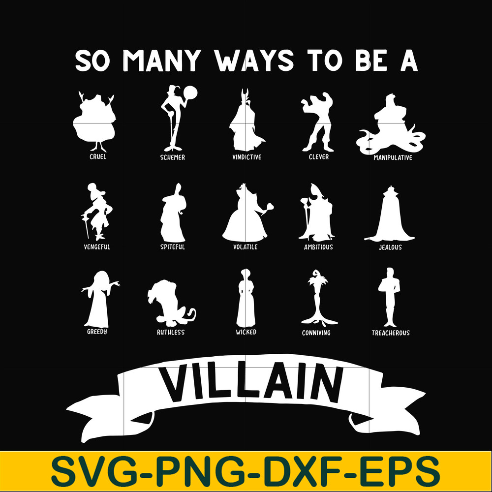 NCRM0110-So many ways to be a villain svg, png, dxf, eps digital file NCRM0110.jpg