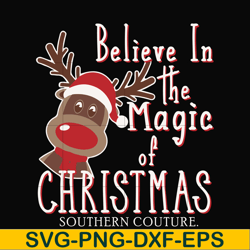 believe in the magic of christmas svg, png, dxf, eps digital file ncrm0181