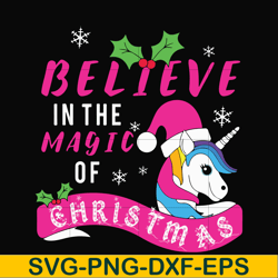 believe in the magic of christmas svg, png, dxf, eps digital file ncrm0182