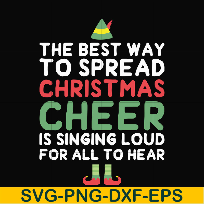 NCRM0185-The best way to spread christmas cheer is drinking coffee and singing loud for all to hear svg, png, dxf, eps digital file NCRM0185.jpg