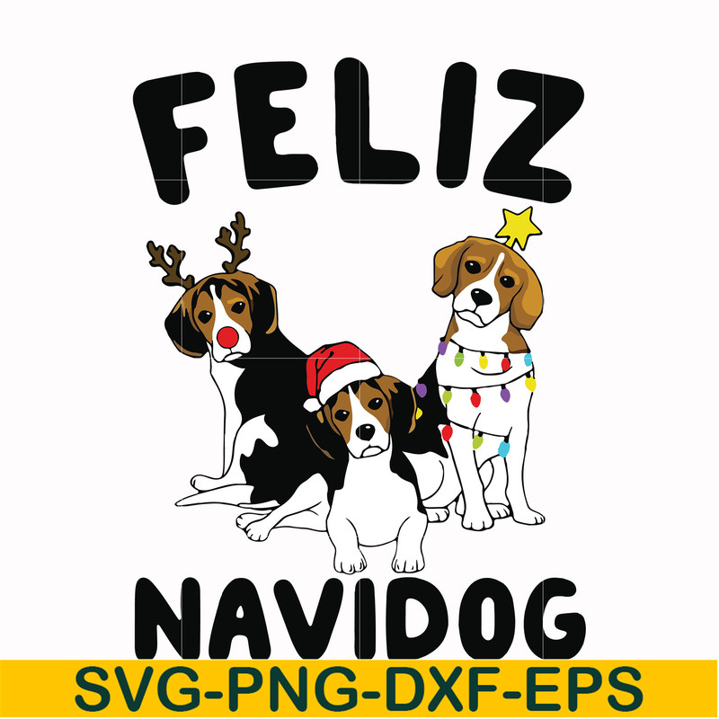 NCRM13072016-Feliz navidog svg, christmas svg, png, dxf, eps digital file NCRM13072016.jpg