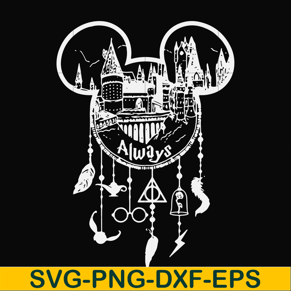 NCRM14072018-Harry Potter Always Mickey Mouse dream catcher svg, png, dxf, eps digital file NCRM14072018.jpg