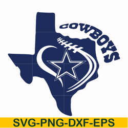 cowboys nation, svg, png, dxf, eps file nfl0000109
