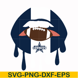 cowboys lips, svg, png, dxf, eps file nfl0000116