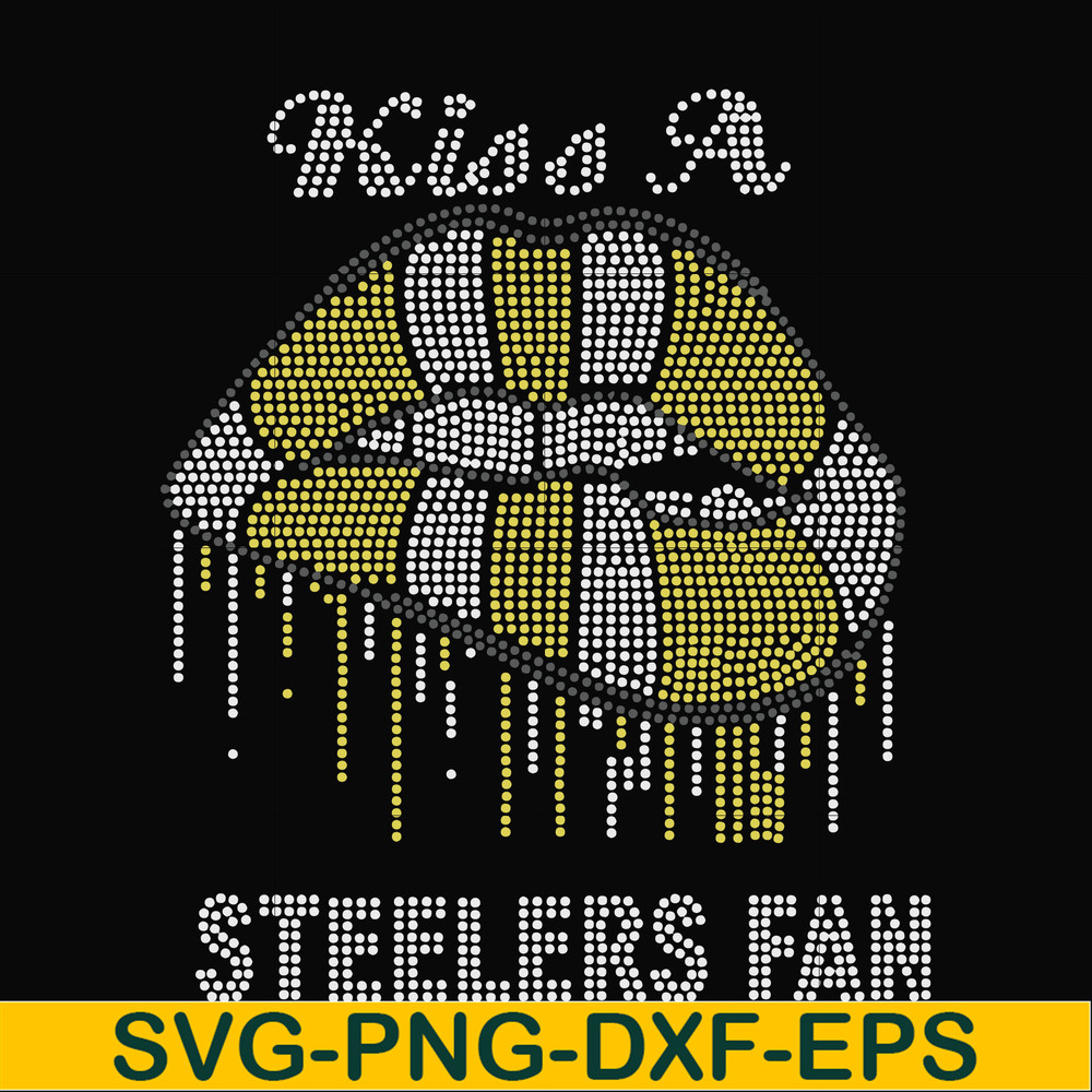 NFL0000171-Kiss a Steelers fan, svg, png, dxf, eps file NFL0000171.jpg