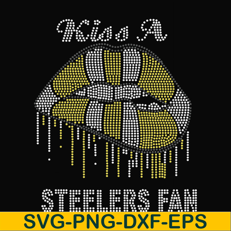 NFL0000171-Kiss a Steelers fan, svg, png, dxf, eps file NFL0000171.jpg