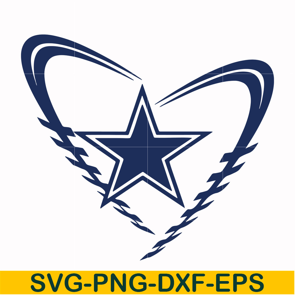 NFL0000201-Cowboys heart, svg, png, dxf, eps file NFL0000201.jpg