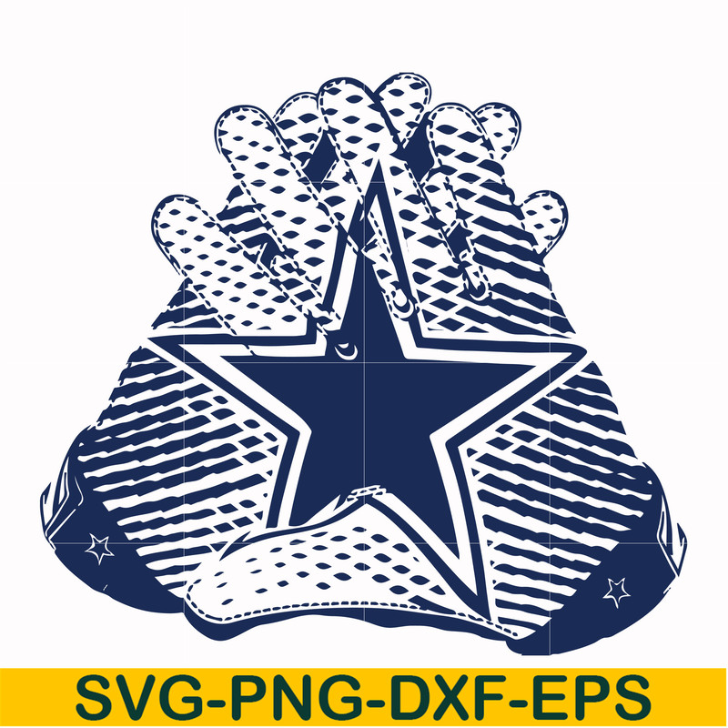 NFL0000204-Cowboys gloves, svg, png, dxf, eps file NFL0000204.jpg