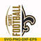 NFL000079-Saints football, svg, png, dxf, eps file NFL000079.jpg