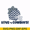 NFL000096-Love my Cowboys, svg, png, dxf, eps file NFL000096.jpg