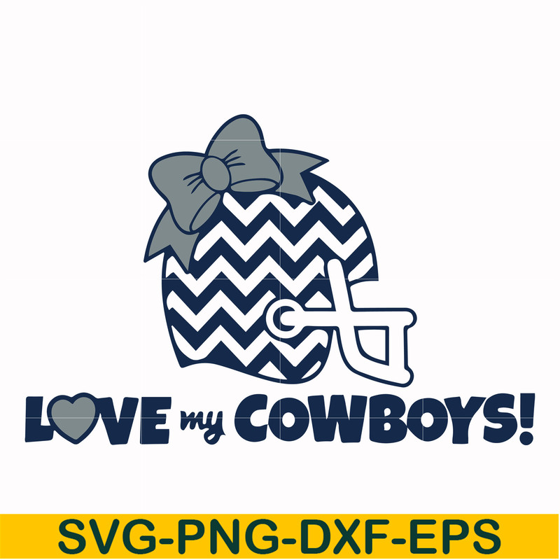 NFL000096-Love my Cowboys, svg, png, dxf, eps file NFL000096.jpg