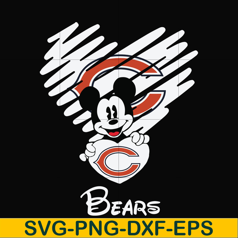 NNFL0047-Bears heart svg, png, dxf, eps digital file NNFL0047.jpg