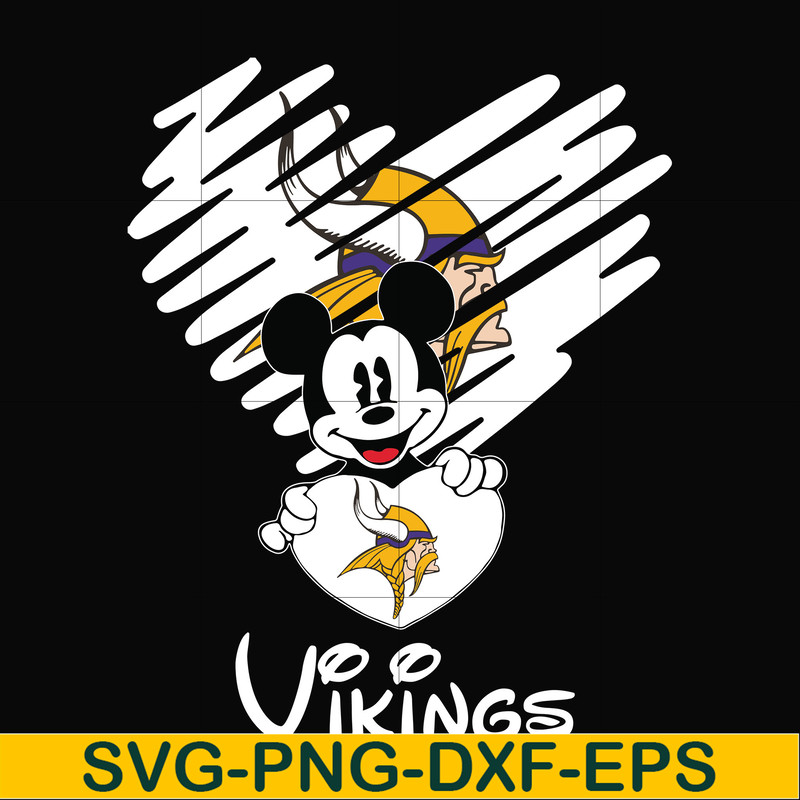 NNFL0054-Vikings heart svg, png, dxf, eps digital file NNFL0054.jpg