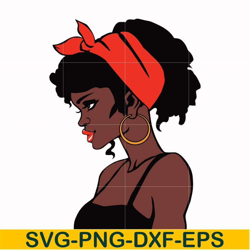 OTH00020-Unbothered Black Girl Svg, Afro Woman Svg, African American Woman svg, png, dxf, eps file OTH00020.jpg