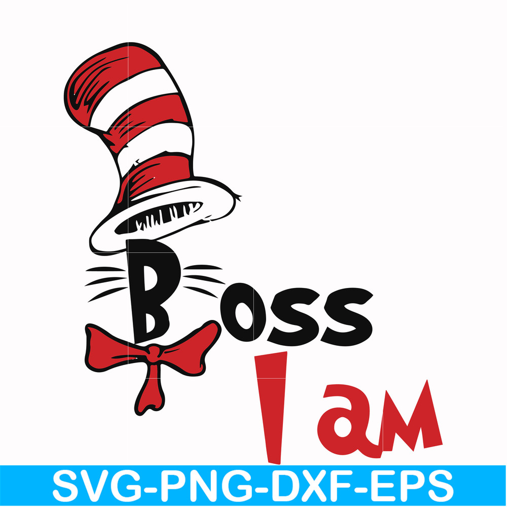 DR000135-Boss I am svg, png, dxf, eps file DR000135.jpg