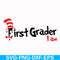 DR00068-First grader I am svg, png, dxf, eps file DR00068.jpg