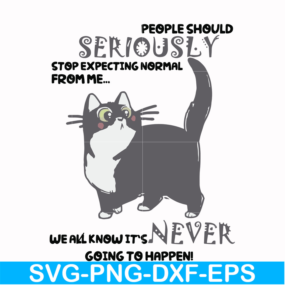 FN000123-People should seriously stop expecting normal from me we all know it's never going to happen svg, png, dxf, eps file FN000123.jpg