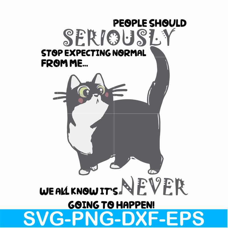 FN000123-People should seriously stop expecting normal from me we all know it's never going to happen svg, png, dxf, eps file FN000123.jpg