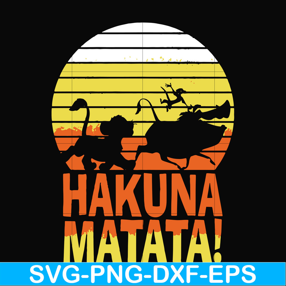 FN000160-Hakuna Matata svg, png, dxf, eps file FN000160.jpg
